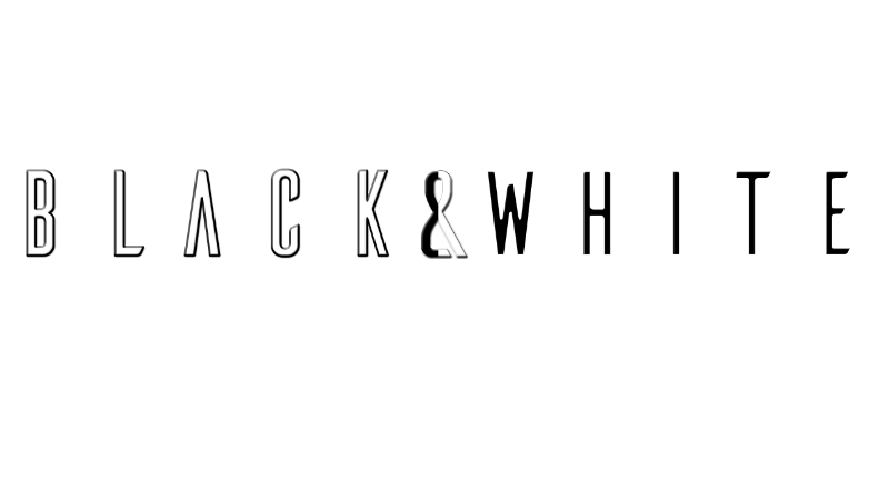black and white logo